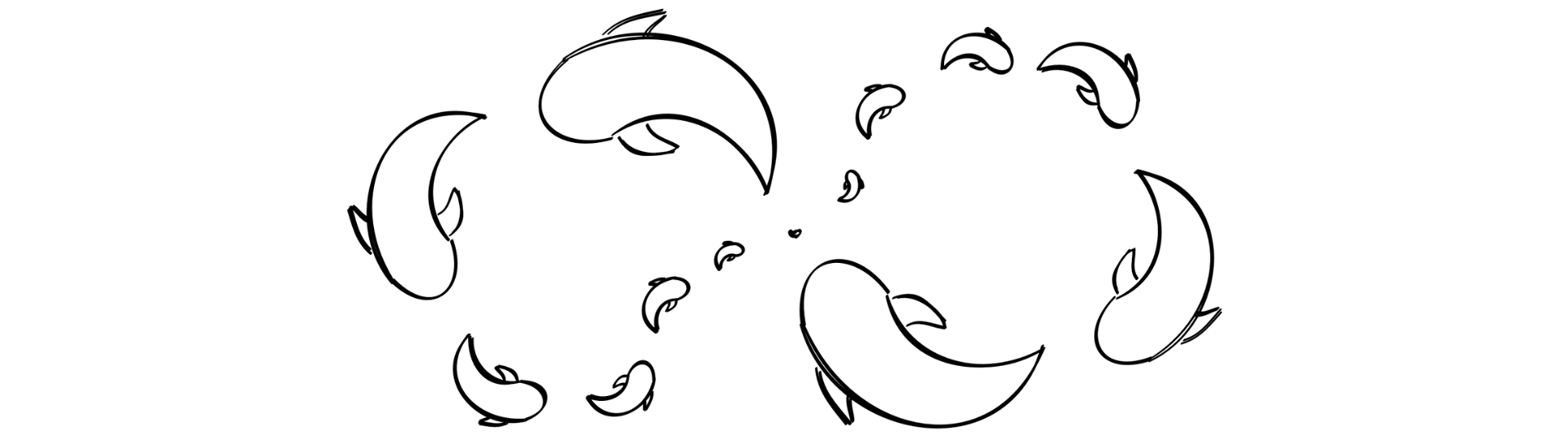 Wales circling in a lemniscate form